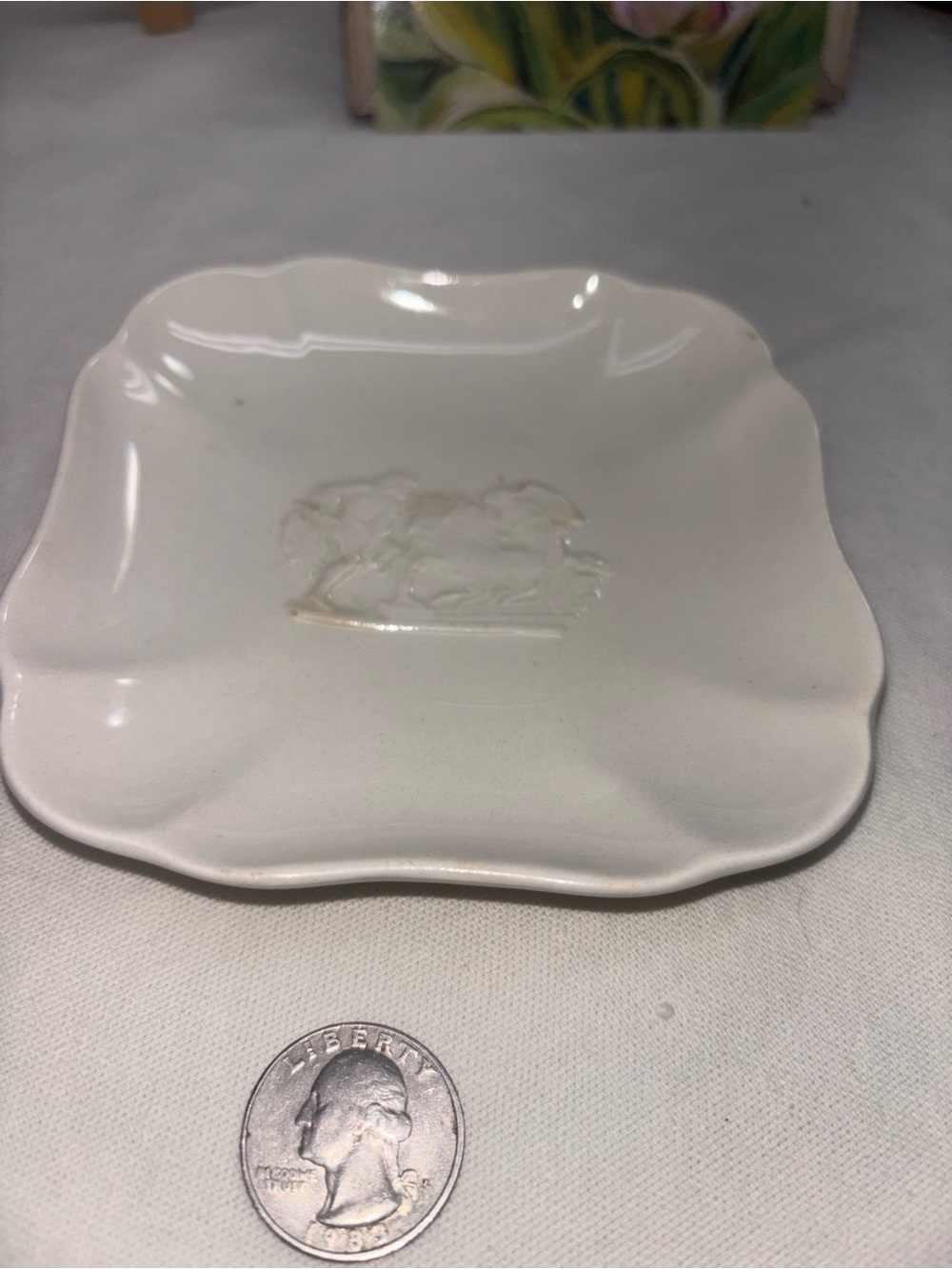 Wedgwood green and white circular maker's mark